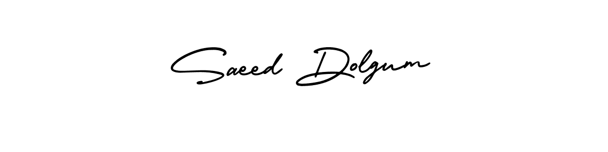 Make a beautiful signature design for name Saeed Dolgum. With this signature (AmerikaSignatureDemo-Regular) style, you can create a handwritten signature for free. Saeed Dolgum signature style 3 images and pictures png