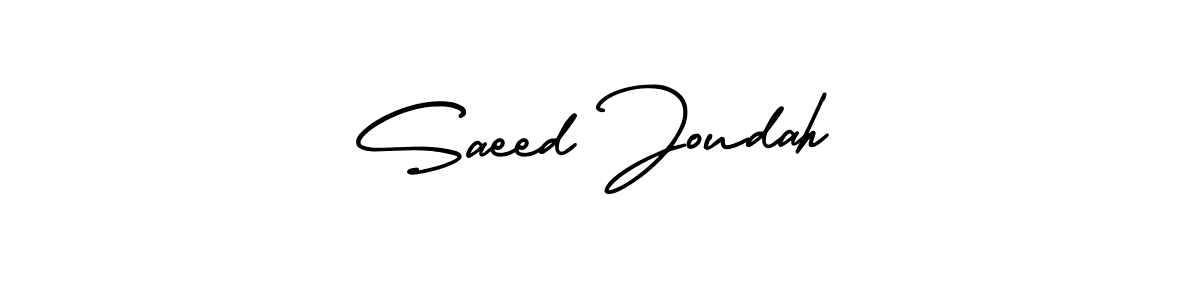 Make a short Saeed Joudah signature style. Manage your documents anywhere anytime using AmerikaSignatureDemo-Regular. Create and add eSignatures, submit forms, share and send files easily. Saeed Joudah signature style 3 images and pictures png