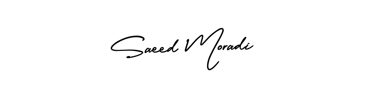 Saeed Moradi stylish signature style. Best Handwritten Sign (AmerikaSignatureDemo-Regular) for my name. Handwritten Signature Collection Ideas for my name Saeed Moradi. Saeed Moradi signature style 3 images and pictures png