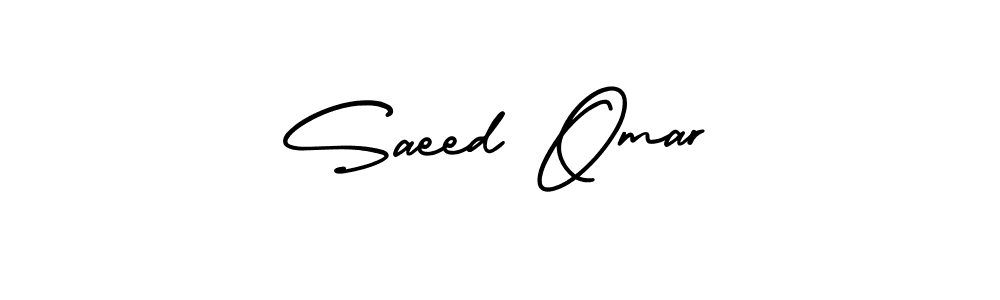 It looks lik you need a new signature style for name Saeed Omar. Design unique handwritten (AmerikaSignatureDemo-Regular) signature with our free signature maker in just a few clicks. Saeed Omar signature style 3 images and pictures png