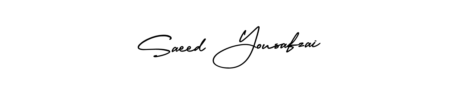 It looks lik you need a new signature style for name Saeed Yousafzai. Design unique handwritten (AmerikaSignatureDemo-Regular) signature with our free signature maker in just a few clicks. Saeed Yousafzai signature style 3 images and pictures png