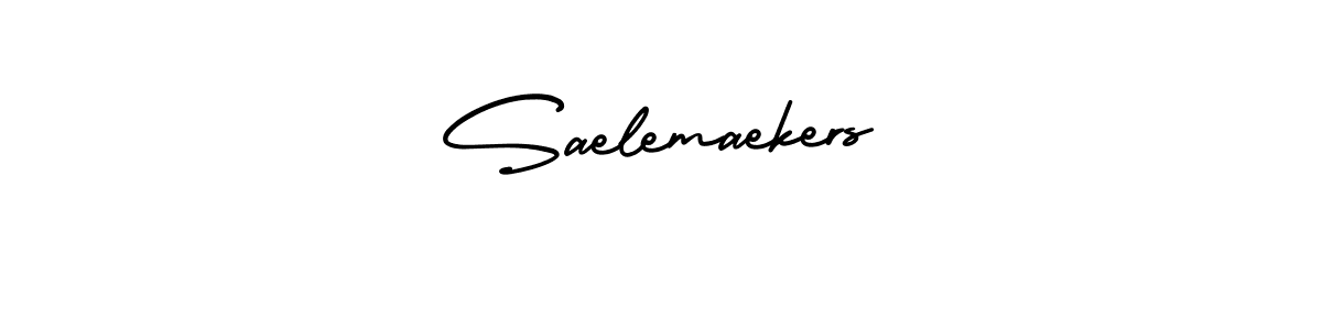 Use a signature maker to create a handwritten signature online. With this signature software, you can design (AmerikaSignatureDemo-Regular) your own signature for name Saelemaekers. Saelemaekers signature style 3 images and pictures png