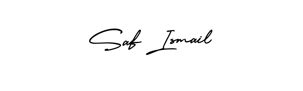 if you are searching for the best signature style for your name Saf Ismail. so please give up your signature search. here we have designed multiple signature styles  using AmerikaSignatureDemo-Regular. Saf Ismail signature style 3 images and pictures png