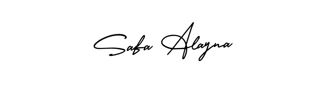 Design your own signature with our free online signature maker. With this signature software, you can create a handwritten (AmerikaSignatureDemo-Regular) signature for name Safa Alayna. Safa Alayna signature style 3 images and pictures png