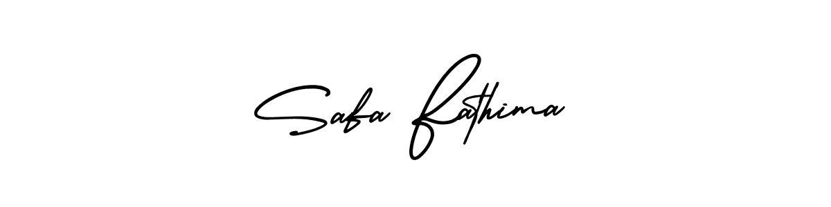 Design your own signature with our free online signature maker. With this signature software, you can create a handwritten (AmerikaSignatureDemo-Regular) signature for name Safa Fathima. Safa Fathima signature style 3 images and pictures png