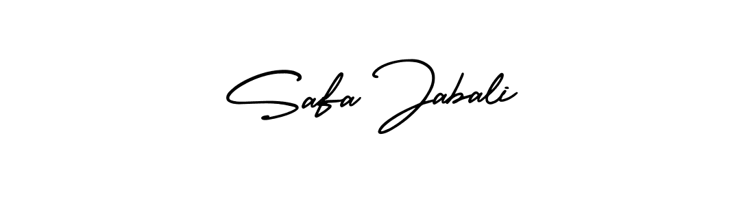 Design your own signature with our free online signature maker. With this signature software, you can create a handwritten (AmerikaSignatureDemo-Regular) signature for name Safa Jabali. Safa Jabali signature style 3 images and pictures png