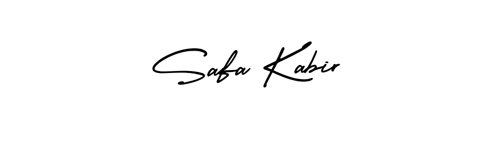 Make a beautiful signature design for name Safa Kabir. With this signature (AmerikaSignatureDemo-Regular) style, you can create a handwritten signature for free. Safa Kabir signature style 3 images and pictures png