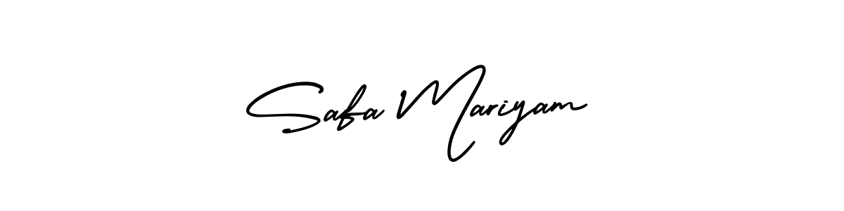 How to make Safa Mariyam signature? AmerikaSignatureDemo-Regular is a professional autograph style. Create handwritten signature for Safa Mariyam name. Safa Mariyam signature style 3 images and pictures png