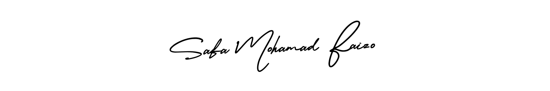 Create a beautiful signature design for name Safa Mohamad Faizo. With this signature (AmerikaSignatureDemo-Regular) fonts, you can make a handwritten signature for free. Safa Mohamad Faizo signature style 3 images and pictures png