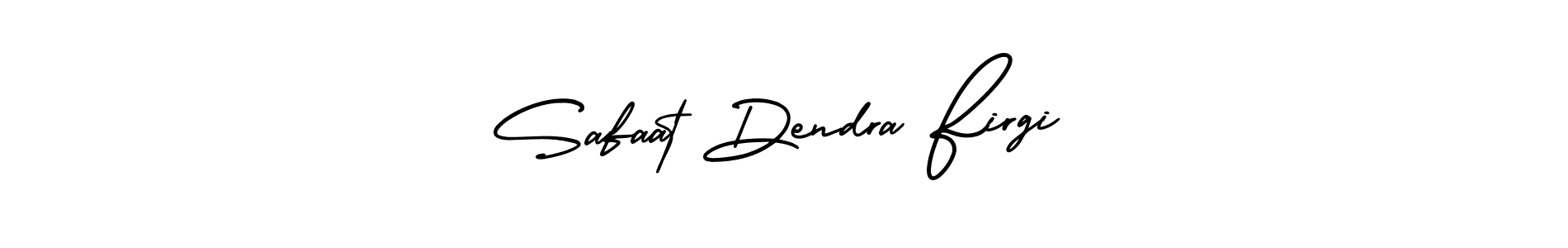 Make a beautiful signature design for name Safaat Dendra Firgi. With this signature (AmerikaSignatureDemo-Regular) style, you can create a handwritten signature for free. Safaat Dendra Firgi signature style 3 images and pictures png