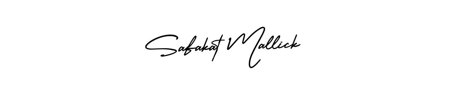 Make a short Safakat Mallick signature style. Manage your documents anywhere anytime using AmerikaSignatureDemo-Regular. Create and add eSignatures, submit forms, share and send files easily. Safakat Mallick signature style 3 images and pictures png