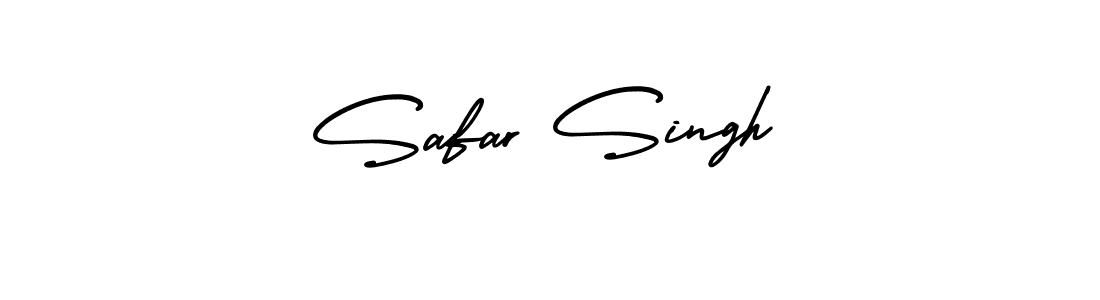 The best way (AmerikaSignatureDemo-Regular) to make a short signature is to pick only two or three words in your name. The name Safar Singh include a total of six letters. For converting this name. Safar Singh signature style 3 images and pictures png