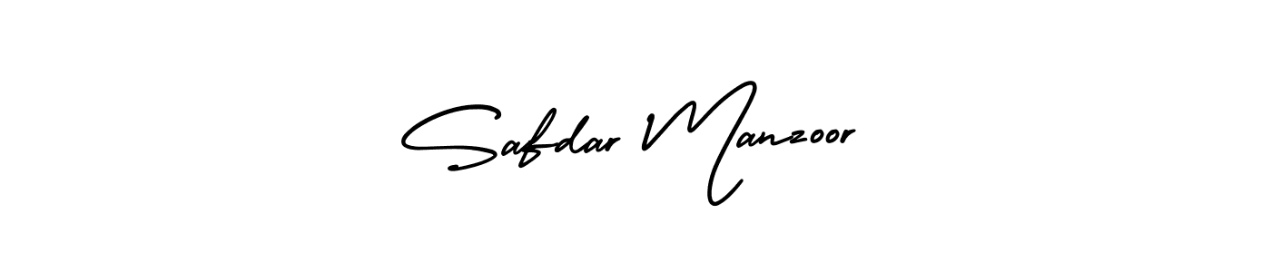 Safdar Manzoor stylish signature style. Best Handwritten Sign (AmerikaSignatureDemo-Regular) for my name. Handwritten Signature Collection Ideas for my name Safdar Manzoor. Safdar Manzoor signature style 3 images and pictures png