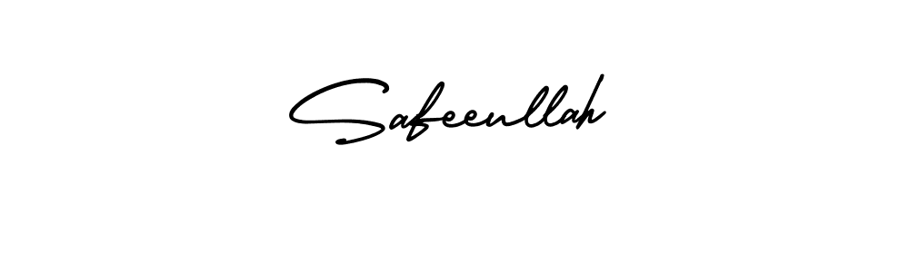 You should practise on your own different ways (AmerikaSignatureDemo-Regular) to write your name (Safeeullah) in signature. don't let someone else do it for you. Safeeullah signature style 3 images and pictures png