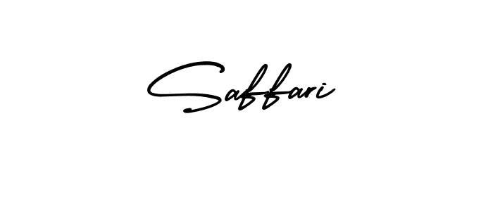 Design your own signature with our free online signature maker. With this signature software, you can create a handwritten (AmerikaSignatureDemo-Regular) signature for name Saffari. Saffari signature style 3 images and pictures png