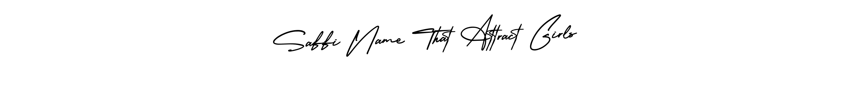 The best way (AmerikaSignatureDemo-Regular) to make a short signature is to pick only two or three words in your name. The name Saffi Name That Attract Girls include a total of six letters. For converting this name. Saffi Name That Attract Girls signature style 3 images and pictures png