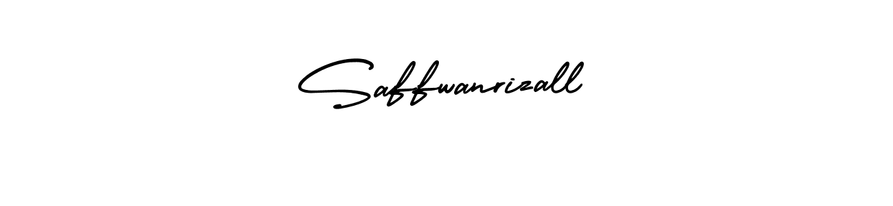 The best way (AmerikaSignatureDemo-Regular) to make a short signature is to pick only two or three words in your name. The name Saffwanrizall include a total of six letters. For converting this name. Saffwanrizall signature style 3 images and pictures png