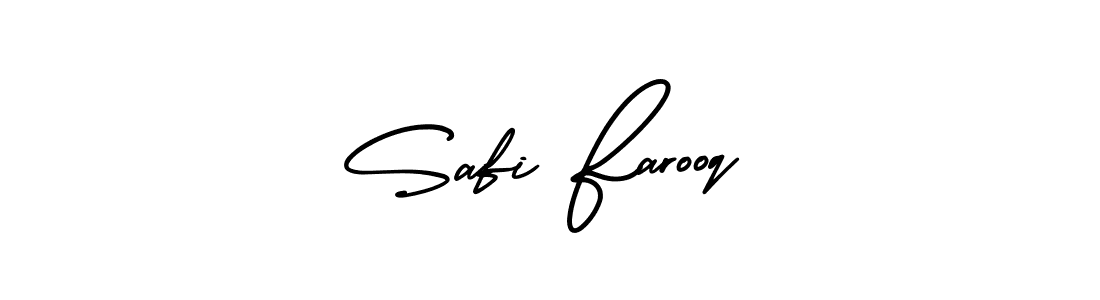 How to make Safi Farooq name signature. Use AmerikaSignatureDemo-Regular style for creating short signs online. This is the latest handwritten sign. Safi Farooq signature style 3 images and pictures png