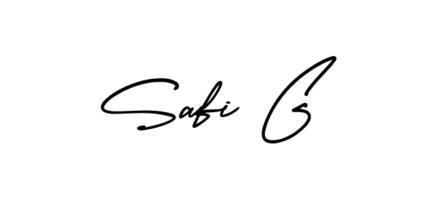 Safi G stylish signature style. Best Handwritten Sign (AmerikaSignatureDemo-Regular) for my name. Handwritten Signature Collection Ideas for my name Safi G. Safi G signature style 3 images and pictures png