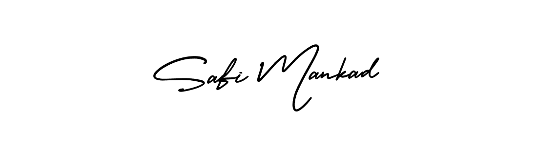 It looks lik you need a new signature style for name Safi Mankad. Design unique handwritten (AmerikaSignatureDemo-Regular) signature with our free signature maker in just a few clicks. Safi Mankad signature style 3 images and pictures png