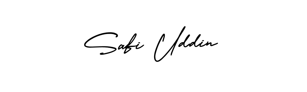 Design your own signature with our free online signature maker. With this signature software, you can create a handwritten (AmerikaSignatureDemo-Regular) signature for name Safi Uddin. Safi Uddin signature style 3 images and pictures png