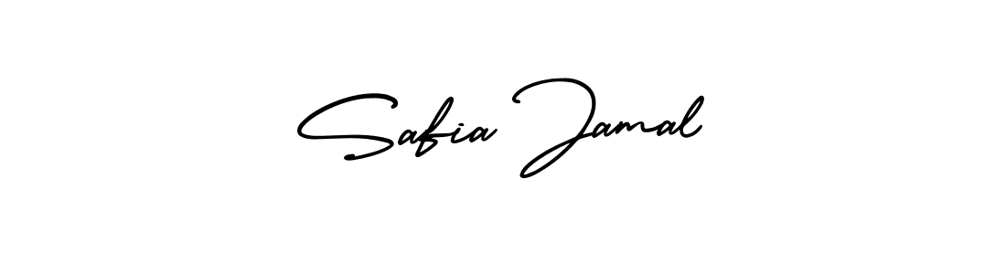 You should practise on your own different ways (AmerikaSignatureDemo-Regular) to write your name (Safia Jamal) in signature. don't let someone else do it for you. Safia Jamal signature style 3 images and pictures png
