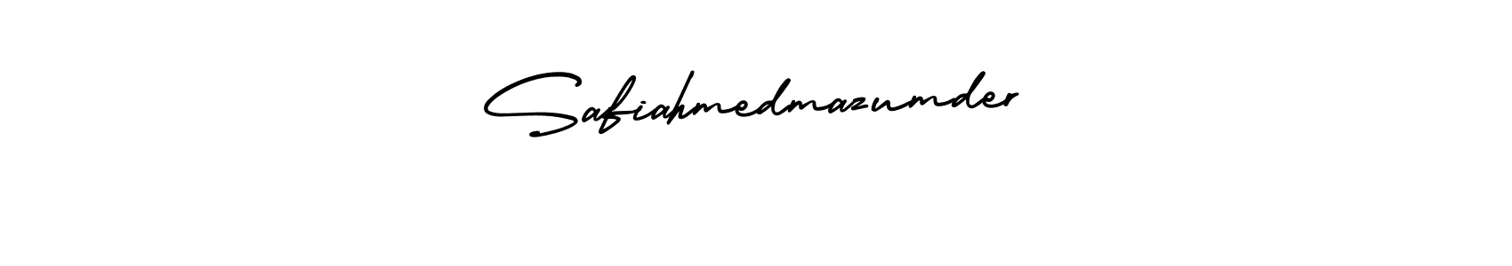 Make a short Safiahmedmazumder signature style. Manage your documents anywhere anytime using AmerikaSignatureDemo-Regular. Create and add eSignatures, submit forms, share and send files easily. Safiahmedmazumder signature style 3 images and pictures png