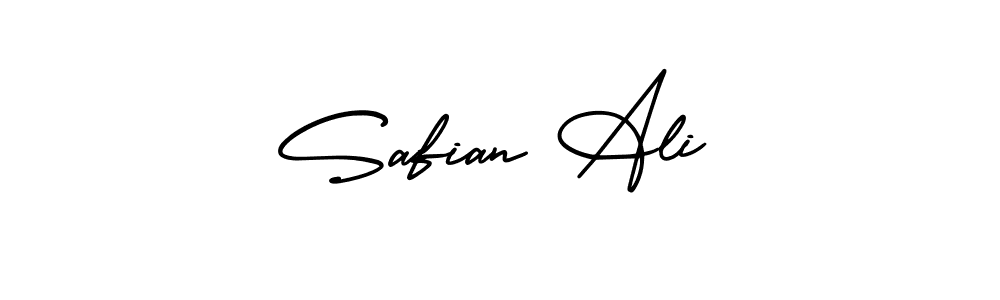 Make a beautiful signature design for name Safian Ali. With this signature (AmerikaSignatureDemo-Regular) style, you can create a handwritten signature for free. Safian Ali signature style 3 images and pictures png