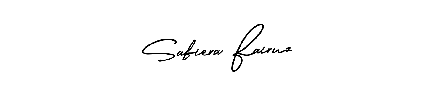 AmerikaSignatureDemo-Regular is a professional signature style that is perfect for those who want to add a touch of class to their signature. It is also a great choice for those who want to make their signature more unique. Get Safiera Fairuz name to fancy signature for free. Safiera Fairuz signature style 3 images and pictures png