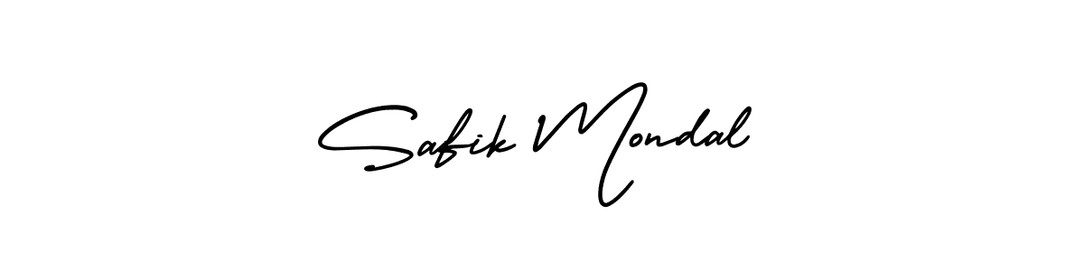You should practise on your own different ways (AmerikaSignatureDemo-Regular) to write your name (Safik Mondal) in signature. don't let someone else do it for you. Safik Mondal signature style 3 images and pictures png