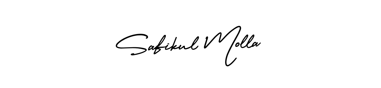 if you are searching for the best signature style for your name Safikul Molla. so please give up your signature search. here we have designed multiple signature styles  using AmerikaSignatureDemo-Regular. Safikul Molla signature style 3 images and pictures png