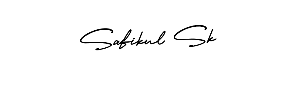 Safikul Sk stylish signature style. Best Handwritten Sign (AmerikaSignatureDemo-Regular) for my name. Handwritten Signature Collection Ideas for my name Safikul Sk. Safikul Sk signature style 3 images and pictures png