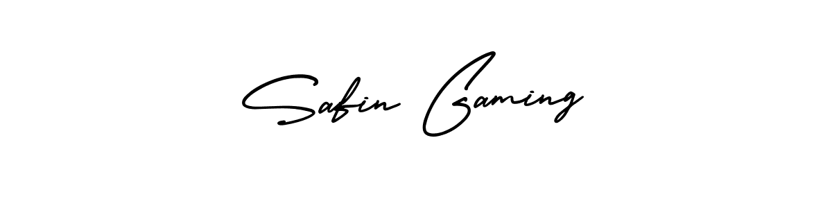 Make a beautiful signature design for name Safin Gaming. Use this online signature maker to create a handwritten signature for free. Safin Gaming signature style 3 images and pictures png