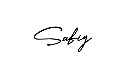 Safiy stylish signature style. Best Handwritten Sign (AmerikaSignatureDemo-Regular) for my name. Handwritten Signature Collection Ideas for my name Safiy. Safiy signature style 3 images and pictures png