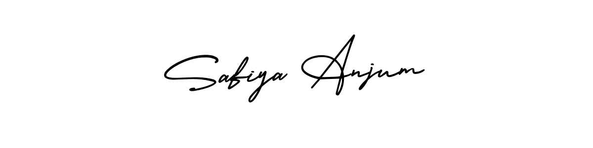 Create a beautiful signature design for name Safiya Anjum. With this signature (AmerikaSignatureDemo-Regular) fonts, you can make a handwritten signature for free. Safiya Anjum signature style 3 images and pictures png