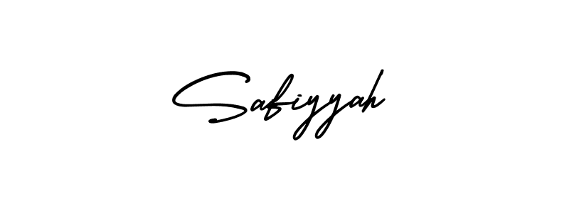 Make a beautiful signature design for name Safiyyah. With this signature (AmerikaSignatureDemo-Regular) style, you can create a handwritten signature for free. Safiyyah signature style 3 images and pictures png