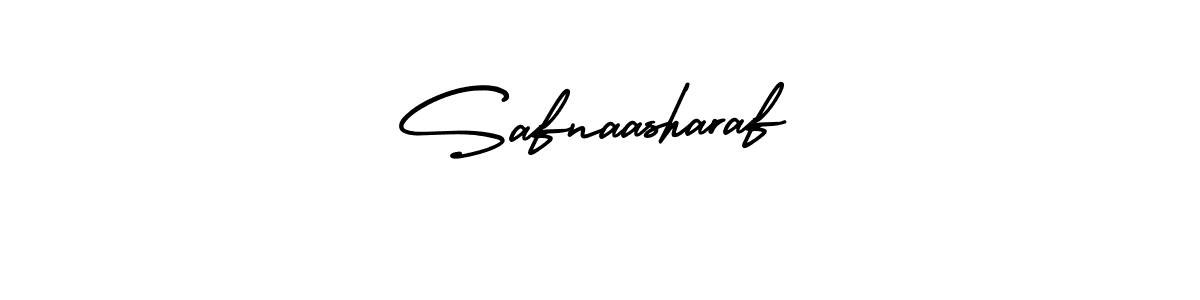 Design your own signature with our free online signature maker. With this signature software, you can create a handwritten (AmerikaSignatureDemo-Regular) signature for name Safnaasharaf. Safnaasharaf signature style 3 images and pictures png