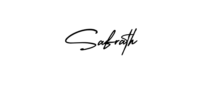 The best way (AmerikaSignatureDemo-Regular) to make a short signature is to pick only two or three words in your name. The name Safrath include a total of six letters. For converting this name. Safrath signature style 3 images and pictures png