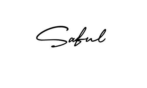 Make a short Saful signature style. Manage your documents anywhere anytime using AmerikaSignatureDemo-Regular. Create and add eSignatures, submit forms, share and send files easily. Saful signature style 3 images and pictures png