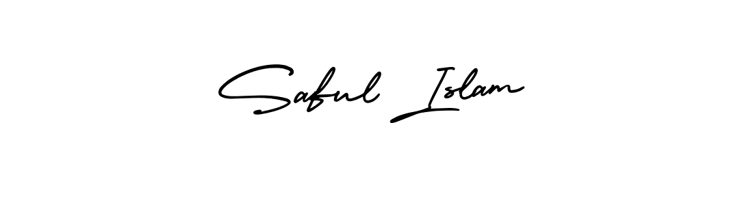 AmerikaSignatureDemo-Regular is a professional signature style that is perfect for those who want to add a touch of class to their signature. It is also a great choice for those who want to make their signature more unique. Get Saful Islam name to fancy signature for free. Saful Islam signature style 3 images and pictures png