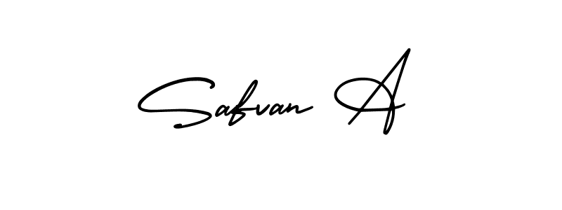 Make a beautiful signature design for name Safvan A. Use this online signature maker to create a handwritten signature for free. Safvan A signature style 3 images and pictures png