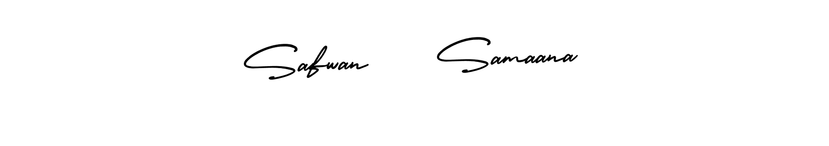 It looks lik you need a new signature style for name Safwan    Samaana. Design unique handwritten (AmerikaSignatureDemo-Regular) signature with our free signature maker in just a few clicks. Safwan    Samaana signature style 3 images and pictures png