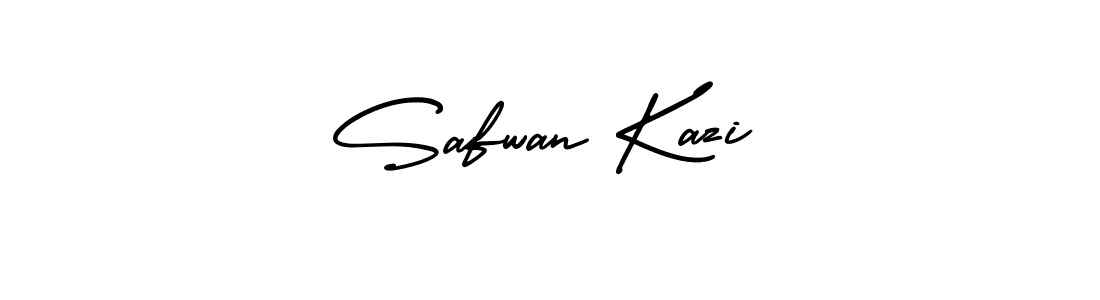 Use a signature maker to create a handwritten signature online. With this signature software, you can design (AmerikaSignatureDemo-Regular) your own signature for name Safwan Kazi. Safwan Kazi signature style 3 images and pictures png