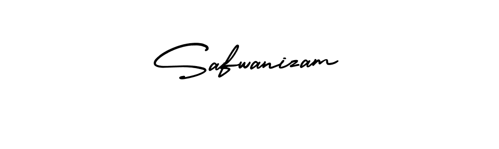 How to make Safwanizam name signature. Use AmerikaSignatureDemo-Regular style for creating short signs online. This is the latest handwritten sign. Safwanizam signature style 3 images and pictures png