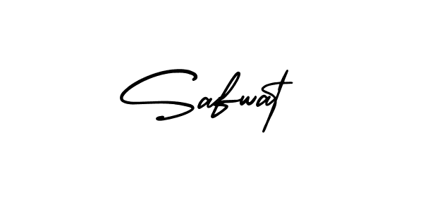 The best way (AmerikaSignatureDemo-Regular) to make a short signature is to pick only two or three words in your name. The name Safwat include a total of six letters. For converting this name. Safwat signature style 3 images and pictures png