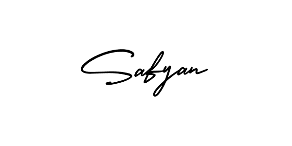 It looks lik you need a new signature style for name Safyan. Design unique handwritten (AmerikaSignatureDemo-Regular) signature with our free signature maker in just a few clicks. Safyan signature style 3 images and pictures png