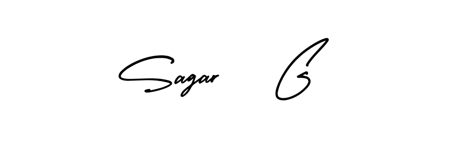 Make a beautiful signature design for name Sagar   G. Use this online signature maker to create a handwritten signature for free. Sagar   G signature style 3 images and pictures png