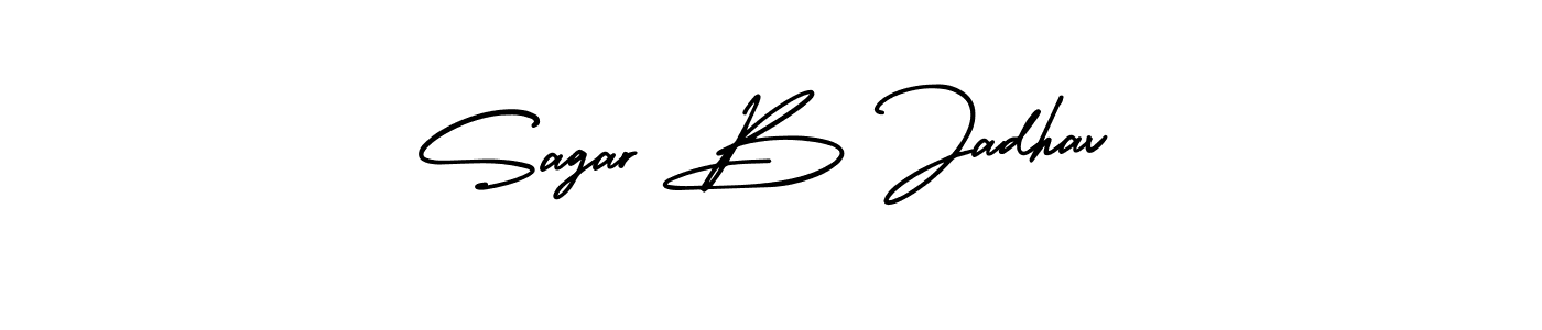 Design your own signature with our free online signature maker. With this signature software, you can create a handwritten (AmerikaSignatureDemo-Regular) signature for name Sagar B Jadhav. Sagar B Jadhav signature style 3 images and pictures png