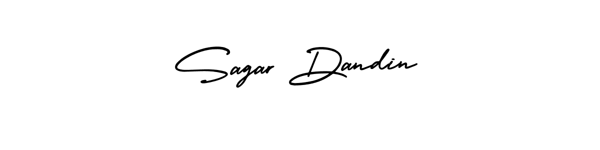 Sagar Dandin stylish signature style. Best Handwritten Sign (AmerikaSignatureDemo-Regular) for my name. Handwritten Signature Collection Ideas for my name Sagar Dandin. Sagar Dandin signature style 3 images and pictures png