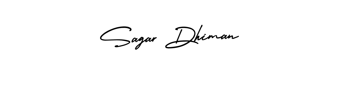 Sagar Dhiman stylish signature style. Best Handwritten Sign (AmerikaSignatureDemo-Regular) for my name. Handwritten Signature Collection Ideas for my name Sagar Dhiman. Sagar Dhiman signature style 3 images and pictures png